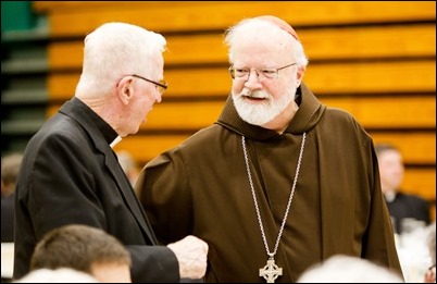 Cardinal Sean P. O’Malley celebrates the annual Chrism Mass at the Cathedral of the Holy Cross April 11, 2017.
Pilot photo/ Gregory L. Tracy 
