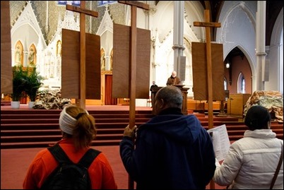 Living Stations of the Cross and the Good Friday Liturgy celebrated by Cardinal O’Malley at the Cathedral of the Holy Cross, April 14, 2017. Pilot photo/ Mark Labbe 