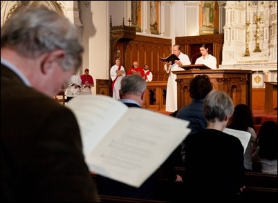 Living Stations of the Cross and the Good Friday Liturgy celebrated by Cardinal O’Malley at the Cathedral of the Holy Cross, April 14, 2017. Pilot photo/ Mark Labbe 