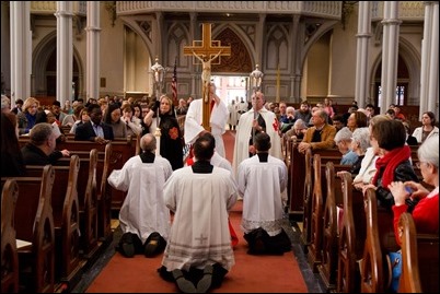 Living Stations of the Cross and the Good Friday Liturgy celebrated by Cardinal O’Malley at the Cathedral of the Holy Cross, April 14, 2017. Pilot photo/ Mark Labbe 