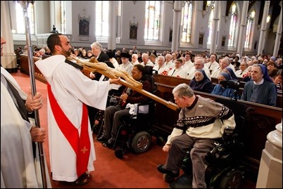 Living Stations of the Cross and the Good Friday Liturgy celebrated by Cardinal O’Malley at the Cathedral of the Holy Cross, April 14, 2017. Pilot photo/ Mark Labbe 