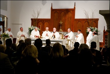 Cardinal Sean O’Malley celebrates the Mass of Dedication and Consecration of Our Lady of Good Voyage Shrine in South Boston, April 22, 2017. Pilot photo/ Gregory L. Tracy 