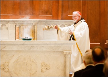 Cardinal Sean O’Malley celebrates the Mass of Dedication and Consecration of Our Lady of Good Voyage Shrine in South Boston, April 22, 2017. Pilot photo/ Gregory L. Tracy 