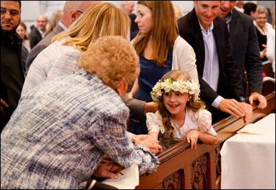 First Communions celebrated at the Cathedral of the Holy Cross, May 7, 2017. Pilot photo by Mark Labbe