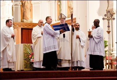 First Communions celebrated at the Cathedral of the Holy Cross, May 7, 2017. Pilot photo by Mark Labbe