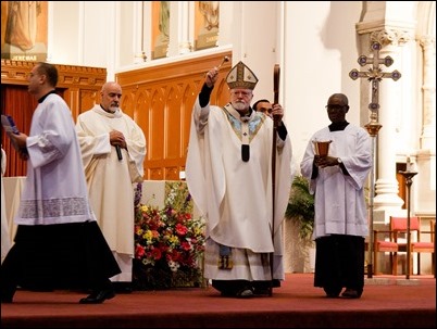 First Communions celebrated at the Cathedral of the Holy Cross, May 7, 2017. Pilot photo by Mark Labbe