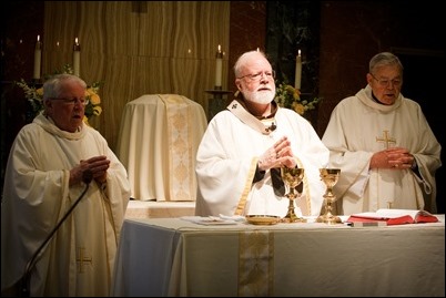 Mass for priests celebrating 50 years of ordination at the archdiocese's Regina Cleri residence May 9, 2017. Pilot photo/ Gregory L. Tracy