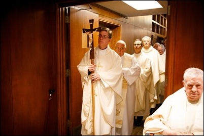 Mass for priests celebrating 50 years of ordination at the archdiocese's Regina Cleri residence May 9, 2017. Pilot photo/ Gregory L. Tracy