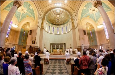 Ordination of transitional deacons for the Archdiocese of Boston, celebrated June 10, 2017 at Holy Name Church, West Roxbury by Bishop Peter J. Uglietto. Pilot photo/ Gregory L. Tracy 