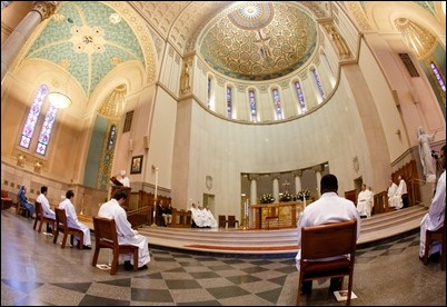 Ordination of transitional deacons for the Archdiocese of Boston, celebrated June 10, 2017 at Holy Name Church, West Roxbury by Bishop Peter J. Uglietto. Pilot photo/ Gregory L. Tracy 