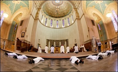 Ordination of transitional deacons for the Archdiocese of Boston, celebrated June 10, 2017 at Holy Name Church, West Roxbury by Bishop Peter J. Uglietto. Pilot photo/ Gregory L. Tracy 