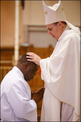 Ordination of transitional deacons for the Archdiocese of Boston, celebrated June 10, 2017 at Holy Name Church, West Roxbury by Bishop Peter J. Uglietto. Pilot photo/ Gregory L. Tracy 