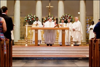 Ordination of transitional deacons for the Archdiocese of Boston, celebrated June 10, 2017 at Holy Name Church, West Roxbury by Bishop Peter J. Uglietto. Pilot photo/ Gregory L. Tracy 