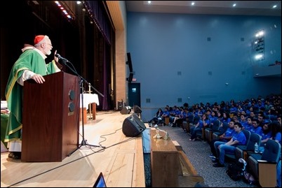 Atrevete rally for Hispanic youth in the Archdiocese of Boston, held at Fontbonne Academy, July 8, 2017. Pilot photo/ Donis Tracy