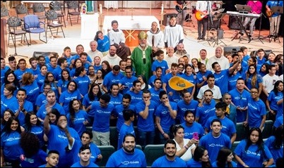 Atrevete rally for Hispanic youth in the Archdiocese of Boston, held at Fontbonne Academy, July 8, 2017. Pilot photo/ Donis Tracy