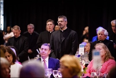 Archdiocese of Boston’s 9th annual Celebration of the Priesthood Dinner featuring speaker Roma Downey held at the Seaport World Trade Center in Boston, Sept. 28, 2017. Pilot photo/ Gregory L. Tracy 