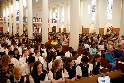 ‘Share the Journey’ Mass at St. Mary Church in Lynn, Sept. 27, 2017. Pilot photo/ Mark Labbe 