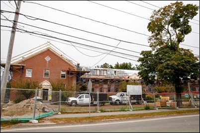 Cardinal Seán P. O’Malley and Lt. Governor Karyn Polito celebrate the groundbreaking of Bethany Apartments affordable and workforce housing at the Cardinal Cushing Centers in Hanover, Oct. 23, 2017. Pilot photo/ Gregory L. Tracy 