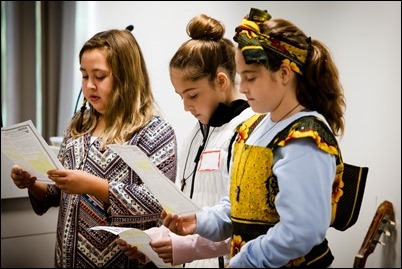 Mission Education Day sponsored by the Missionary Childhood Association in the Archdiocese of Boston’s Pastoral Center, Oct. 11, 2017. Pilot photo/ Gregory L. Tracy 