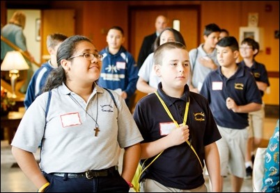 Mission Education Day sponsored by the Missionary Childhood Association in the Archdiocese of Boston’s Pastoral Center, Oct. 11, 2017. Pilot photo/ Gregory L. Tracy 