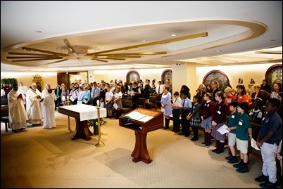 Mission Education Day sponsored by the Missionary Childhood Association in the Archdiocese of Boston’s Pastoral Center, Oct. 11, 2017. Pilot photo/ Gregory L. Tracy 