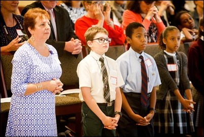 Mission Education Day sponsored by the Missionary Childhood Association in the Archdiocese of Boston’s Pastoral Center, Oct. 11, 2017. Pilot photo/ Gregory L. Tracy 