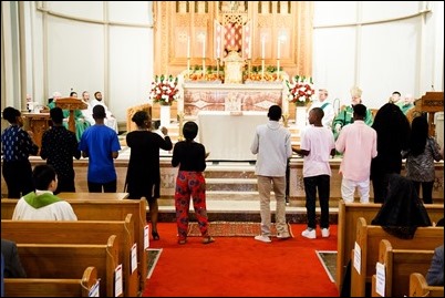 World Mission Sunday Mass, St. Columbkille’s Brighton, Oct. 22, 2017. Pilot photo/ Mark Labbe