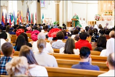 World Mission Sunday Mass, St. Columbkille’s Brighton, Oct. 22, 2017. Pilot photo/ Mark Labbe