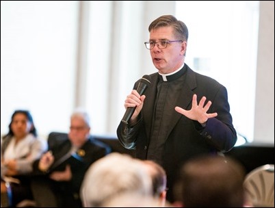 Fall Presbyteral Convocation, St. Julia’s in Weston, Nov. 27, 2017. Pilot photo/ Gregory L. Tracy 