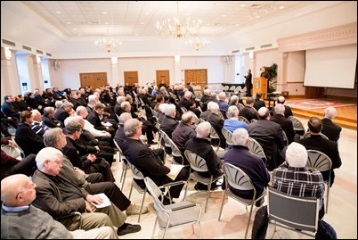 Fall Presbyteral Convocation, St. Julia’s in Weston, Nov. 27, 2017. Pilot photo/ Gregory L. Tracy 