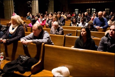 2017 New Year’s Eve Mass at St. Clement Eucharistic Shrine in Boston. Pilot photo/ Mark Labbe 