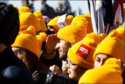 The 45th annual March for Life in Washington, D.C., Jan. 19, 2018. Pilot photo/ Gregory L. Tracy