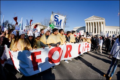 The 45th annual March for Life in Washington, D.C., Jan. 19, 2018. Pilot photo/ Gregory L. Tracy