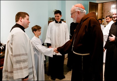 Cardinal Sean P. O’Malley celebrates Mass for pro-life pilgrims attending the March for Life at the Shine of the Sacred Heart in Washington, D.C., Jan. 19, 2018. Pilot photo/ Gregory L. Tracy