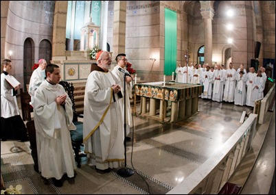 Cardinal Sean P. O’Malley celebrates Mass for pro-life pilgrims attending the March for Life at the Shine of the Sacred Heart in Washington, D.C., Jan. 19, 2018. Pilot photo/ Gregory L. Tracy