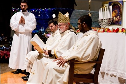 Admission to candidacy of seminarians of the Redemptoris Mater Seminary, held at Immaculate Conception Church, Revere, Mass., Jan. 6, 2017. (Photo by Gregory L. Tracy)