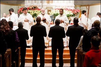 Admission to candidacy of seminarians of the Redemptoris Mater Seminary, held at Immaculate Conception Church, Revere, Mass., Jan. 6, 2017. (Photo by Gregory L. Tracy)