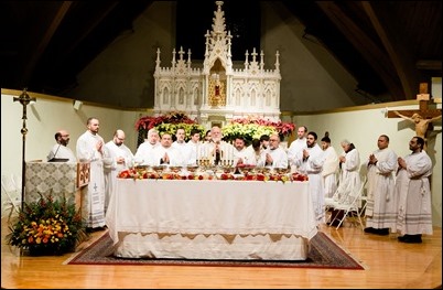 Admission to candidacy of seminarians of the Redemptoris Mater Seminary, held at Immaculate Conception Church, Revere, Mass., Jan. 6, 2017. (Photo by Gregory L. Tracy)