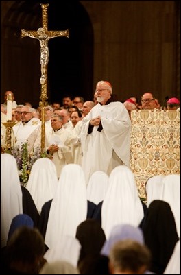 Cardinal Sean P. O’Malley concelebrates the Vigil Mass for Life at the Basilica of the National Shrine of the Immaculate Conception with Cardinal Timothy Dolan of New York, Jan. 18, 2018. Pilot Photo/ Gregory L. Tracy 