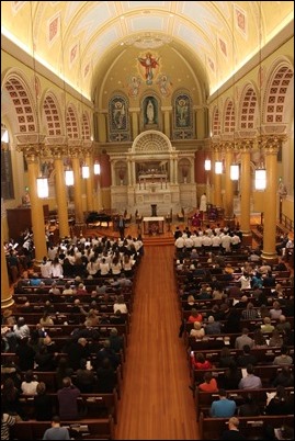 Scene from the choir loft