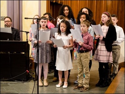 Mass for our Catholic Appeal Commitment Weekend, St. Patrick Church, Lawrence, March 11, 2018. Pilot photo/ Mark Labbe 