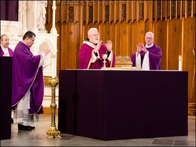 Mass for our Catholic Appeal Commitment Weekend, St. Patrick Church, Lawrence, March 11, 2018. Pilot photo/ Mark Labbe 