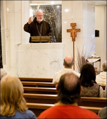 Mass at St. Anthony Shrine in Boston held before the March for Our Lives rally, March 24, 2018. Pilot photo/ Mark Labbe 