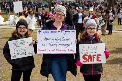 The March for Our Lives rally against gun violence and for school safety on Boston Common, March 24, 2018. Pilot photo/ Mark Labbe 