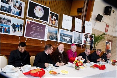 Cardinal O’Malley celebrates a Mass at the Shrine of Divine Mercy in Salem to officially present a relic of Pope St. John Paul II, April 7, 2018. Following the Mass, there was a luncheon, time of prayer and a Way of the Cross procession through the streets of Salem. Pilot photo/ Mark Labbe 