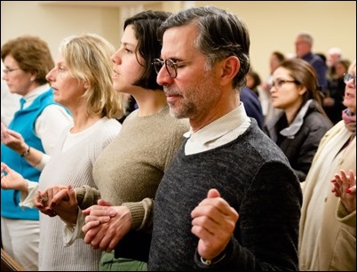 Holy Thursday celebration of the Mass of the Last Supper at the Cathedral of the Holy Cross, March 21, 2018. Pilot photo/ Mark Labbe