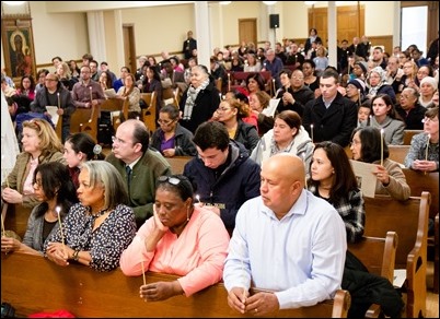 Holy Thursday celebration of the Mass of the Last Supper at the Cathedral of the Holy Cross, March 21, 2018. Pilot photo/ Mark Labbe