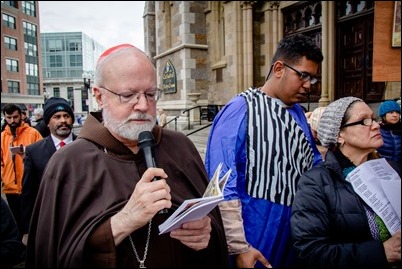 Good Friday living Stations of the Cross at the Cathedral of the Holy Cross, March 30, 2018. Pilot photo/ Mark Labbe