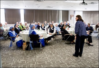 Meeting with superiors of women's religious communities in the Archdiocese of Boston May 10, 2018. Pilot photo/ Gregory L. Tracy 