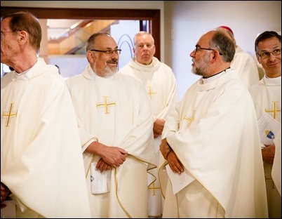 Mass and reception for jubilarian priests and brothers and the archdiocese’s Pastoral Center, May 30, 2018. Pilot photo/ Gregory L. Tracy 